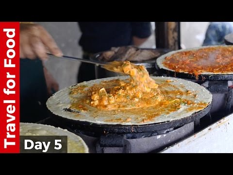 Mumbai Street Food Day - Paneer Tikka Dosa, Pav Bhaji, Bhel Puri, and Sev Puri