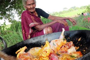 My 105 Years Grandma's Yummy Full Chicken Recipe | Tasty Chicken Curry  || Country Foods