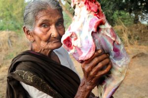 My 105 Years Grandma's Yummy Mutton Recipe | World Best Mutton Curry By My Grandma's | Country Foods