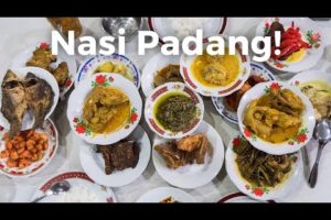 Nasi Padang - AMAZING Indonesian Food - Beef Rendang and Gulai Otak!