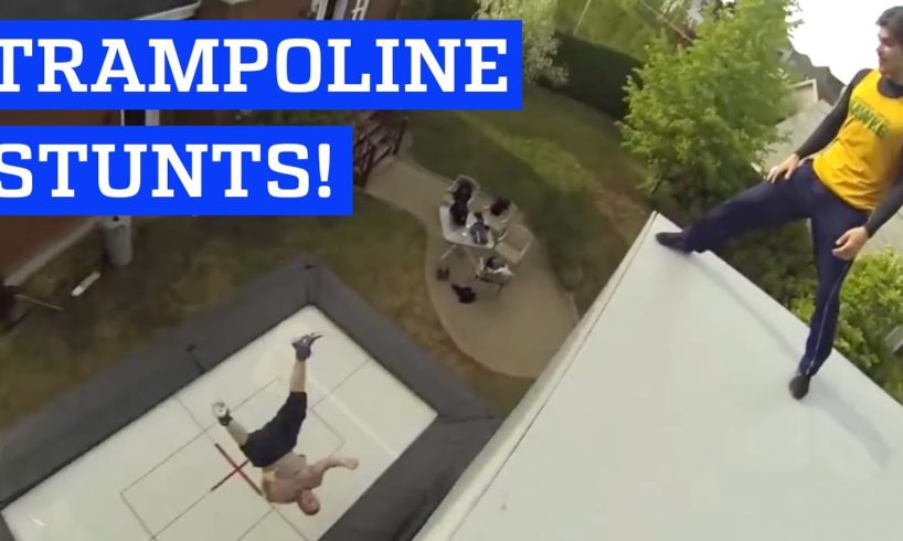 Next level trampoline wall tricks! | People are Awesome