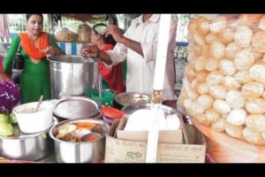 Pani Puri On Indian Roadside | Best Selling & Most Favorite Mouth Watering Street Food India