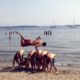 People are Awesome: Frontflip over 6 people at the beach!