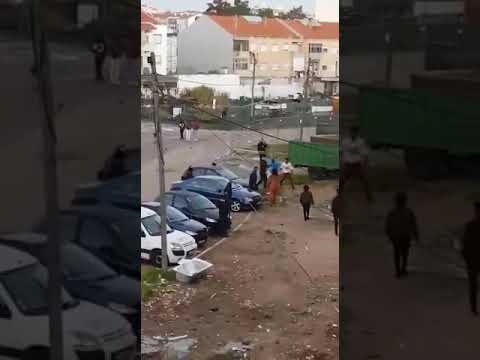 Portuguese Police brutality Bairro da Jamaica, hood fight, civilians unarmed