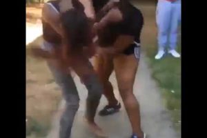 Ratchet girls fight in the Hood