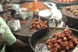 Selling Huge Chicken Pakora/Chilli Chicken in Indian Street | Ramzan Special Food 2017