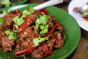 Sikkimese Food in Thimphu, Bhutan - Incredible Beef and Fireball Chilies! (Day 5)