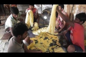 Soan Papdi Preparation Step by Step | Workers Making Indian Sweet | Street Food Loves You