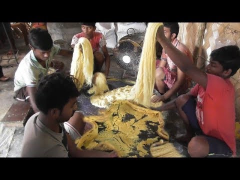 Soan Papdi Preparation Step by Step | Workers Making Indian Sweet | Street Food Loves You