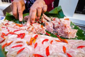 Street Food in Luang Prabang - WILD GRILLED BEE HONEY COMB! | Morning Market Lao Food Tour!