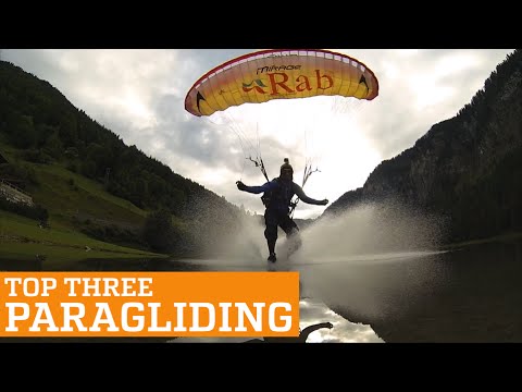 TOP THREE PARAGLIDING, SPEEDFLYING AND SPEEDRIDING | PEOPLE ARE AWESOME