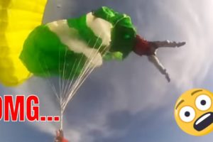 Their parachute were tangled NEAR DEATH compilation CAPTURED by GoPro compilation