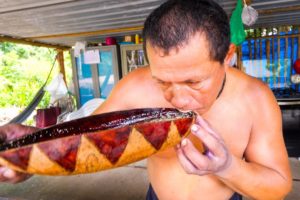 Village Food in AMAZON RAINFOREST - Fish With Ribs + EXOTIC Energy Drinks! | Manaus, Brazil!