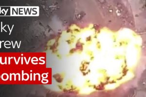 Watch as Sky News crew survives Islamic State suicide bomb explosion in Mosul