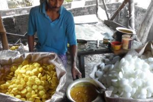 White Batasha (Sugar Candy Sweet) & Yellow Batasha Preparation | Indian Street Food Loves You