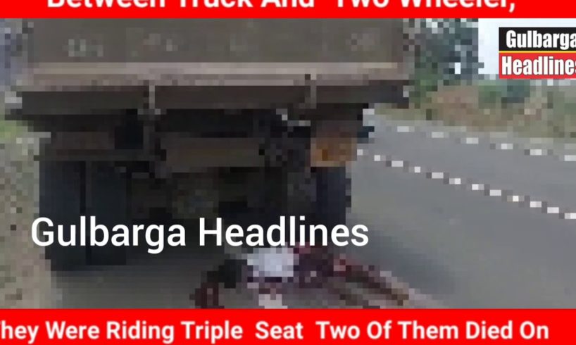 2 Spot Dead In Accident Near Nadisinnoor Village