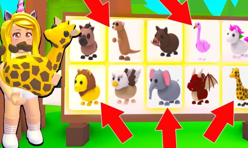 Buying ALL The NEW SAFARI PETS In Adopt Me! (Roblox)