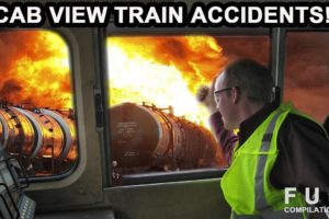 CAB VIEW TRAIN ACCIDENTS & Close Calls FPV First Person View Railway Crashes Compilation!