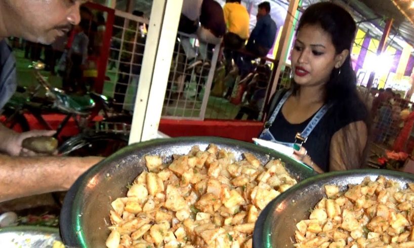 Chatpata Spicy Aloo Kabli @ 10 rs Only | Very Popular Street Food in School Time