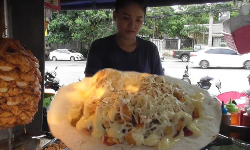 Cheese Chicken Kebab Roti | Tasty Thailand Street Food