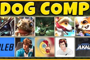 DOG COMP 2019 (PUPPIES IN LEAGUE) THE CUTEST COMP EVER - League of Legends