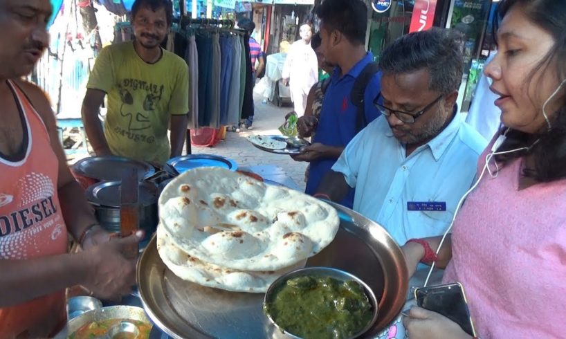 Dal Makhani/Chana Masala/Palak Paneer - Tandoor Roti/Butter Nun|Street Food Kolkata Jatin Das Park