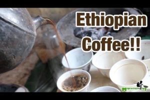 Drinking Ethiopian Coffee in Addis Ababa