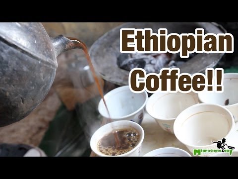 Drinking Ethiopian Coffee in Addis Ababa