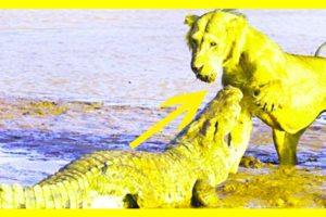 Extreme Animal Fights -Most Brutal Lion vs Giant Crocodile Fighting Till Death