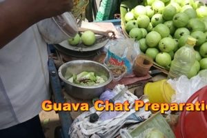 Guava Chat Preparation In Kolkata Street food - Amazing taste