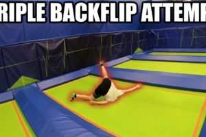 I tried TRIPLE backflip...