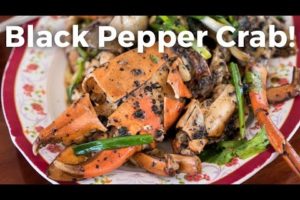 Insanely Delicious Thai Black Pepper Crab! ปูผัดพริกไทยดำ