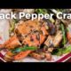 Insanely Delicious Thai Black Pepper Crab! ปูผัดพริกไทยดำ