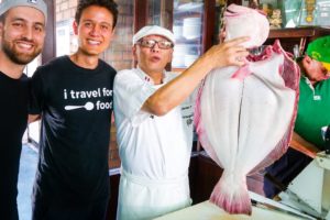 King of Ceviche - HUGE FLOUNDER Peruvian Food at Chez Wong in Lima, Peru!