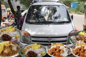 Kitchen in a Car | Wagon -R | Full non veg meals@ 60 Rs Only | Hyderabad