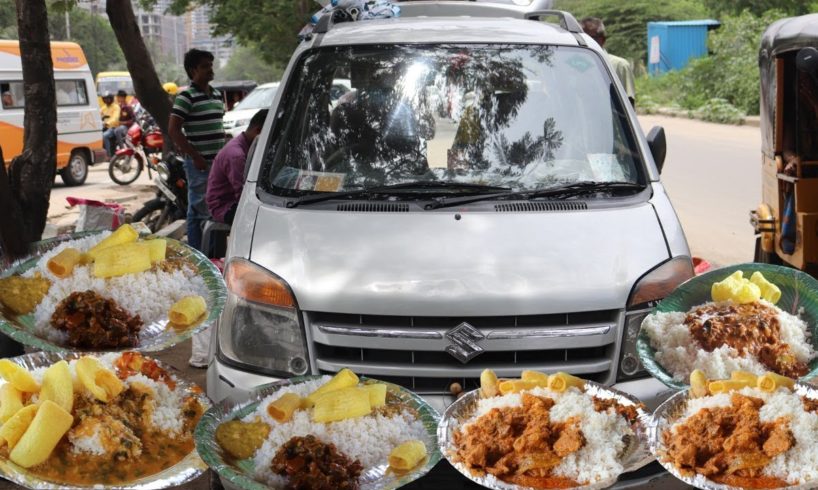 Kitchen in a Car | Wagon -R | Full non veg meals@ 60 Rs Only | Hyderabad