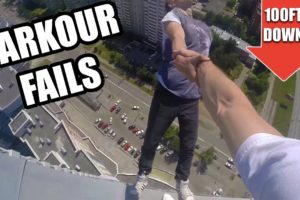 PARKOUR FAIL COMPILATION!!! *Near Death fails*