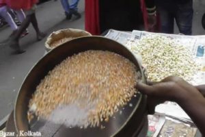 POPCORN Making By Using Sand | Healthy Street Food at Kolkata | Indian Traditional Food