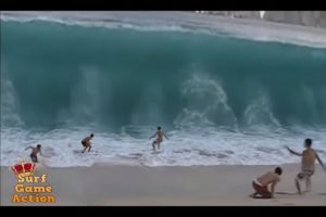 People Slammed By Massive Waves
