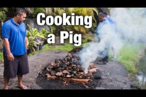 Polynesian Cultural Center Luau: How to Cook a Pig in an Imu