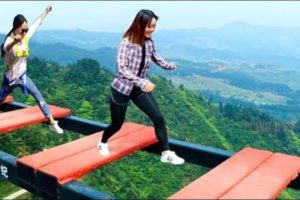 Scary Glass bridge in china | Try Not To Laugh | Comedy Video | Part 3