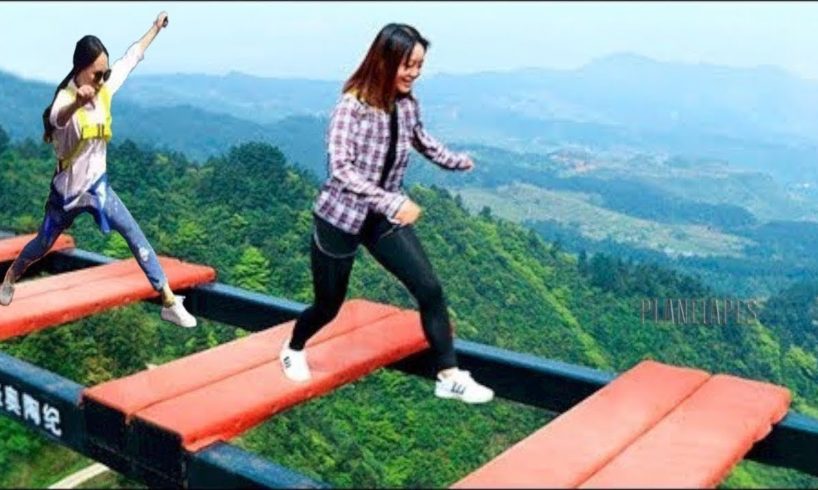 Scary Glass bridge in china | Try Not To Laugh | Comedy Video | Part 3