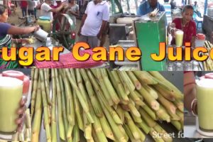 Sugar Cane Juice - Tasty & Healthy Juice - Street Food India Kolkata - Bengali Street Food