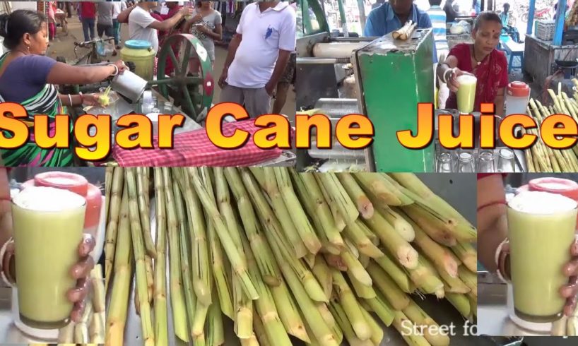 Sugar Cane Juice - Tasty & Healthy Juice - Street Food India Kolkata - Bengali Street Food