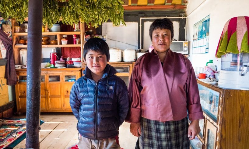 Bhutan Food at Culture at Local Farm Village in Phobjikha Valley, and a YAK BURGER! (Day 15)