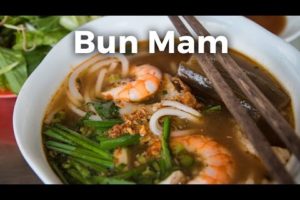 Bun Mam (Vietnamese Seafood Noodles) in Saigon, Vietnam