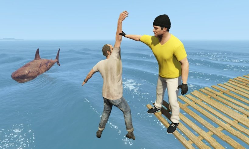 Crazy Jumps and Falls Into Water in GTA 5! (Funny Moments and Ragdolls Compilation)