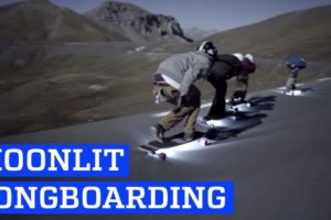 Downhill Longboarding by Moonlight | People are Awesome