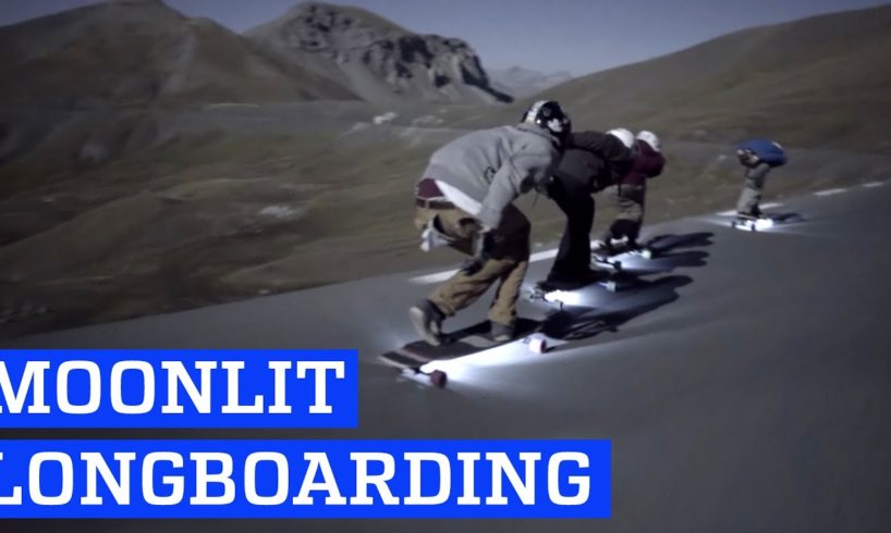Downhill Longboarding by Moonlight | People are Awesome
