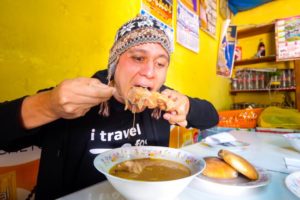 Extreme STREET FOOD Tour in Cusco, Peru - CORN BEER PORK CHOP + Crazy Spicy Chilies Tour!